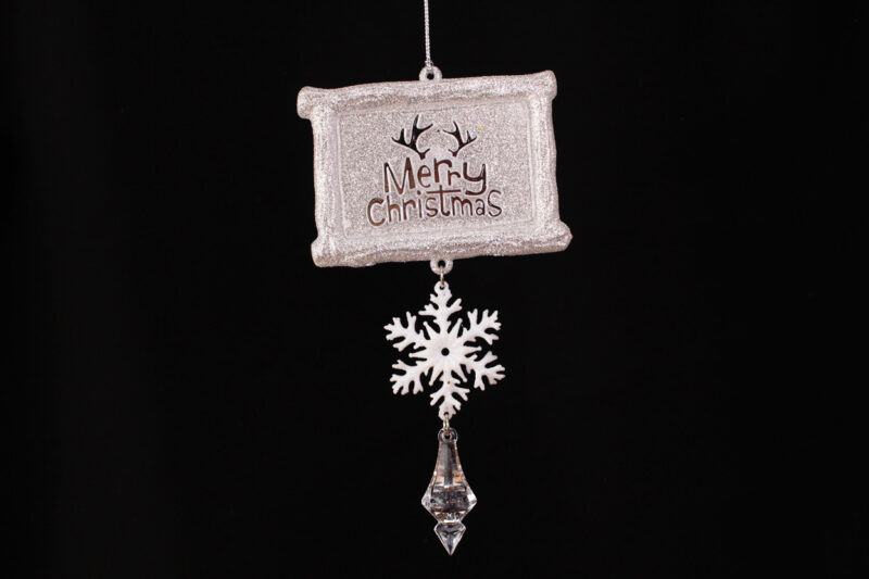Merry Christmas Board Hanging Ornament