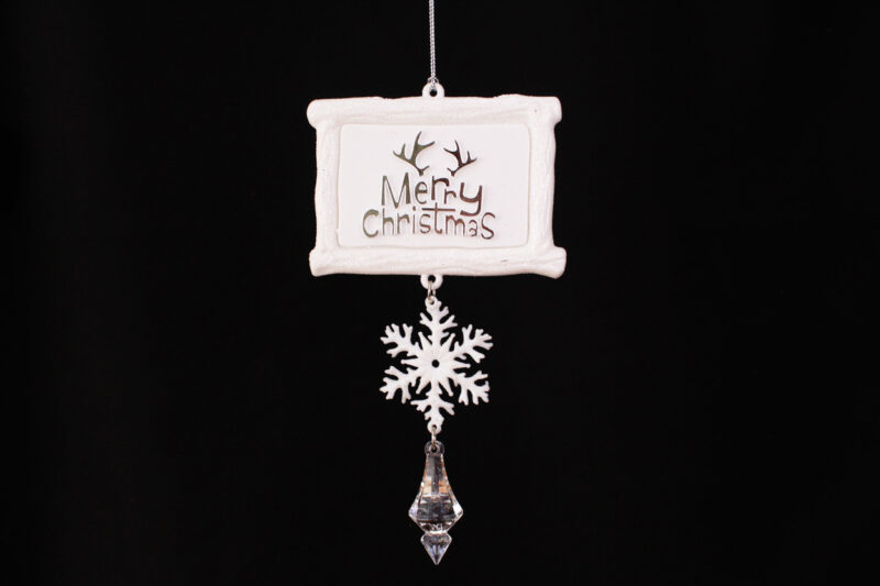 Merry Christmas Board Hanging Ornament