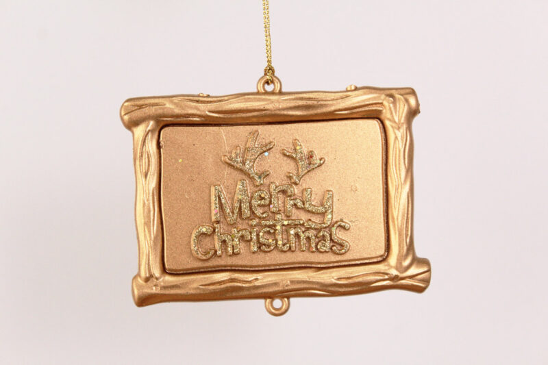 Merry Christmas Board Hanging Ornament