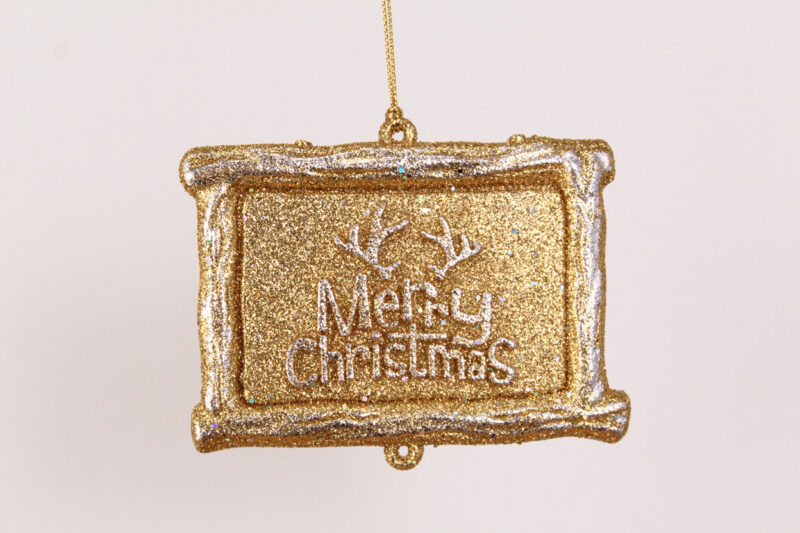 Merry Christmas Board Hanging Ornament
