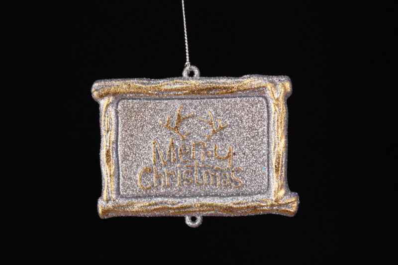 Merry Christmas Board Hanging Ornament