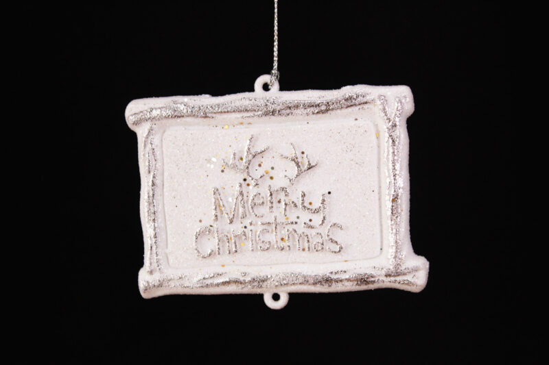 Merry Christmas Board Hanging Ornament