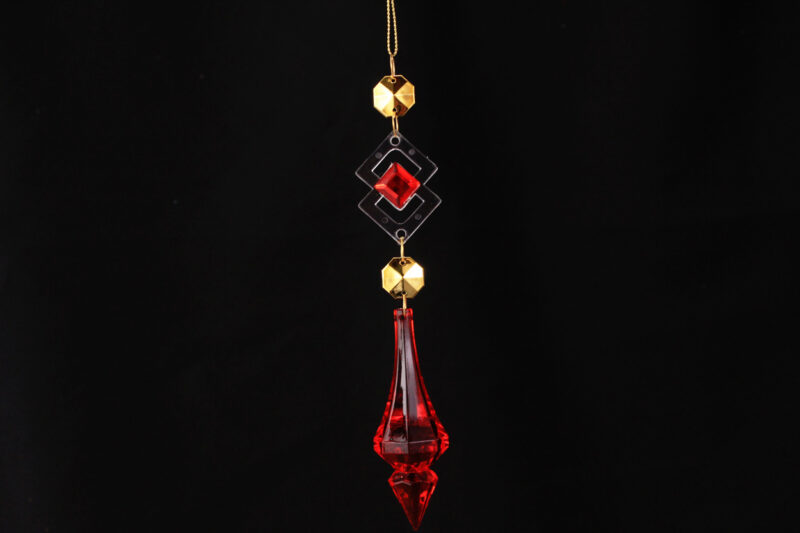 Acrylic Crystal Drop Hanging Ornament