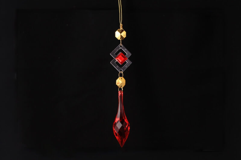 Acrylic Crystal Drop Hanging Ornament