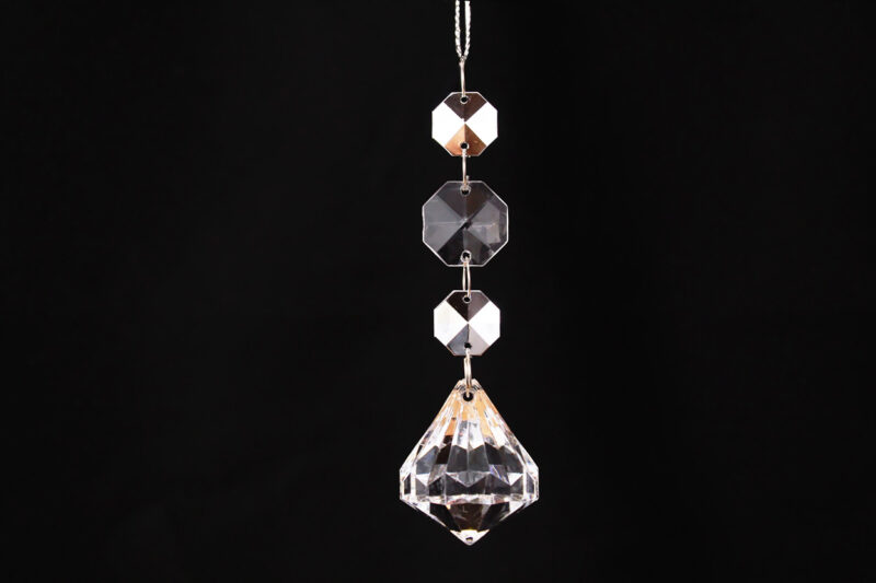 Acrylic Crystal Drop Hanging Ornament