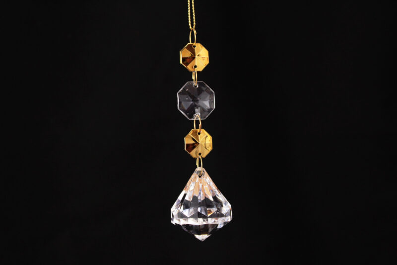 Acrylic Crystal Drop Hanging Ornament