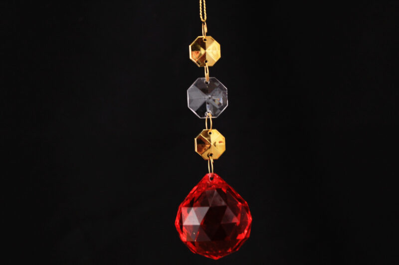 Acrylic Crystal Drop Hanging Ornament
