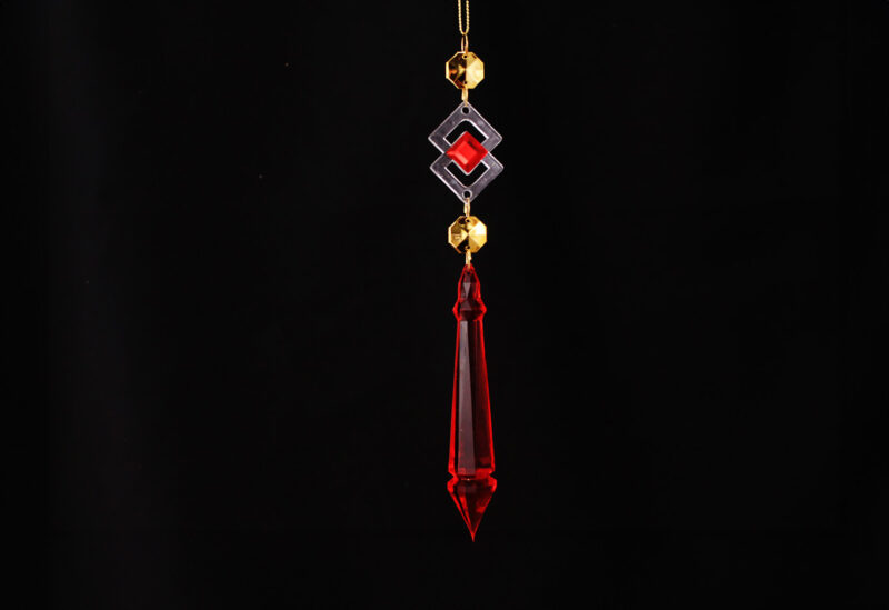 Acrylic Crystal Drop Hanging Ornament