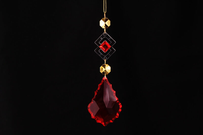 Acrylic Crystal Drop Hanging Ornament