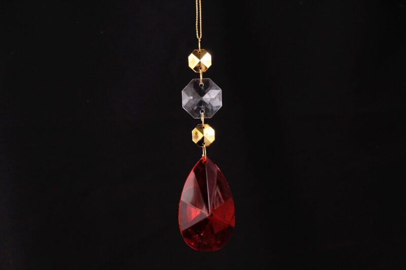 Acrylic Crystal Drop Hanging Ornament
