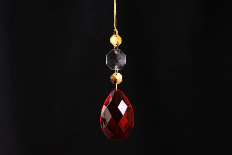 Acrylic Crystal Drop Hanging Ornament