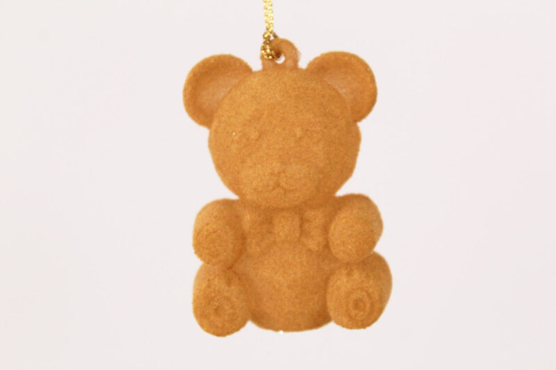 Teddy Bear Flocking Ornament