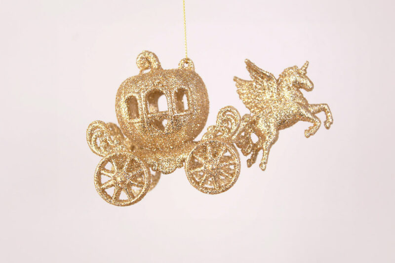 Pumpkin Carriage with Pegasus Ornament