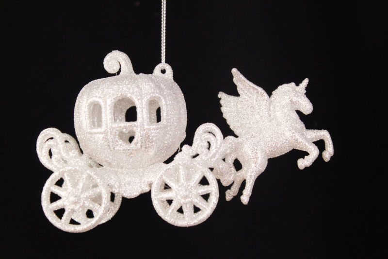 Pumpkin Carriage with Pegasus Ornament