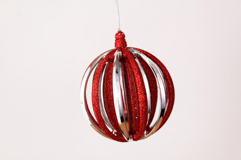 Striped Hollow Ball Ornament