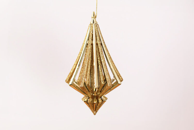 Striped Hollow Finial Ornament