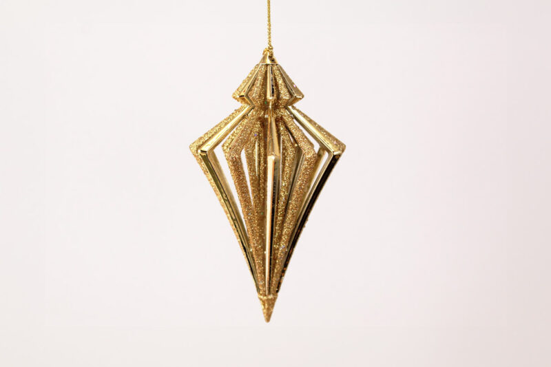Striped Hollow Finial Ornament