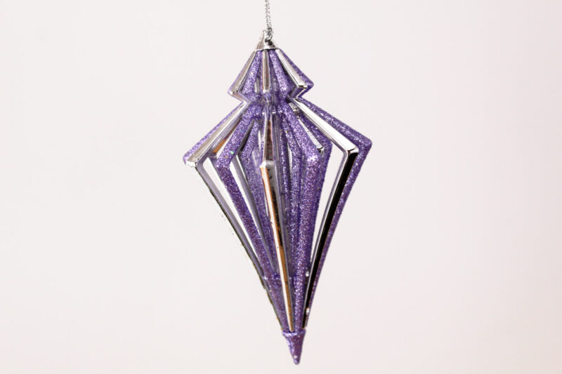Striped Hollow Finial Ornament