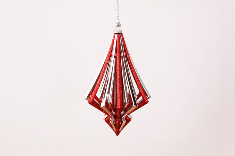 Striped Hollow Finial Ornament