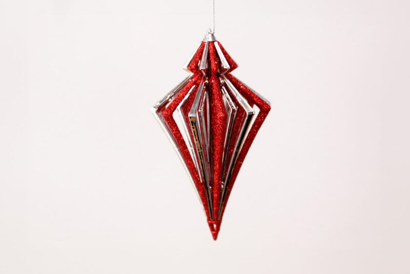 Striped Hollow Finial Ornament
