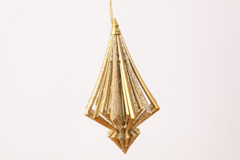 Striped Hollow Finial Ornament