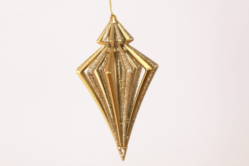 Striped Hollow Finial Ornament