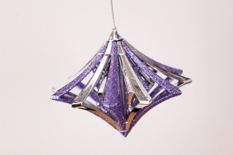 Striped Hollow Finial Ornament