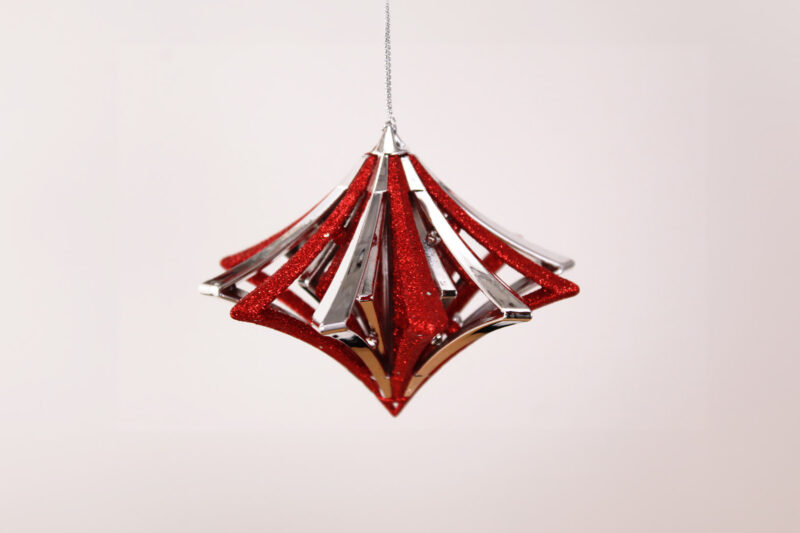 Striped Hollow Finial Ornament