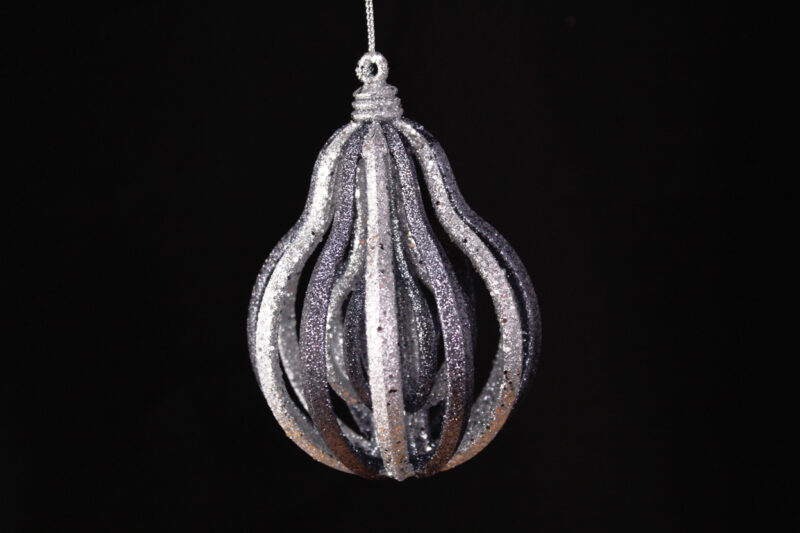 Striped Teardrop Ornament