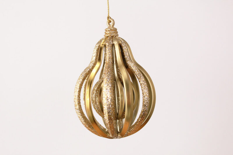Striped Teardrop Ornament