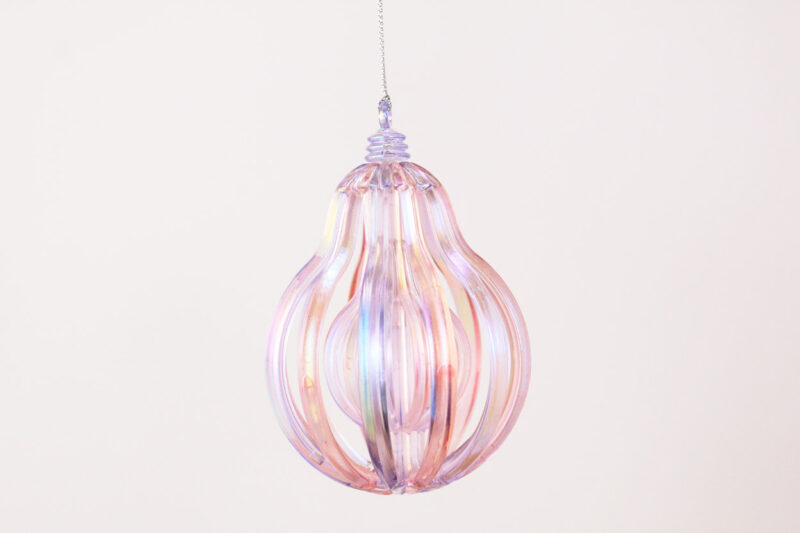 Striped Teardrop Ornament