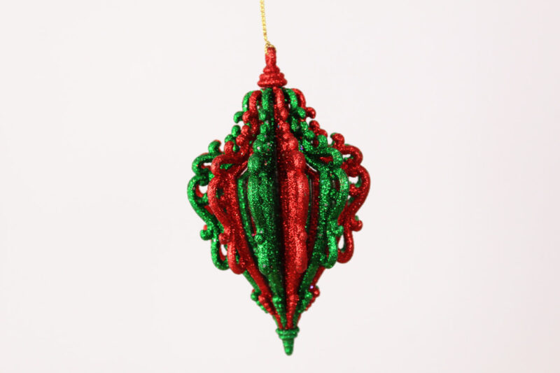 Vintage Striped Finial Ornament