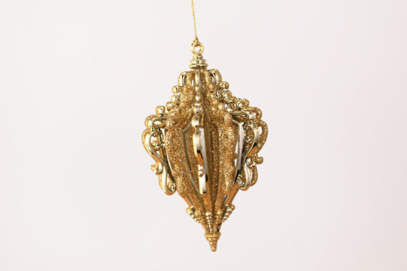 Vintage Striped Finial Ornament