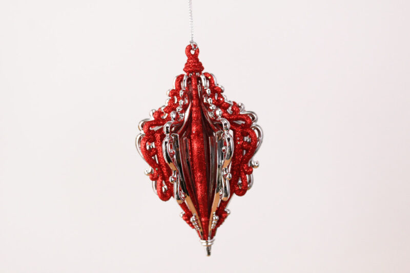 Vintage Striped Finial Ornament