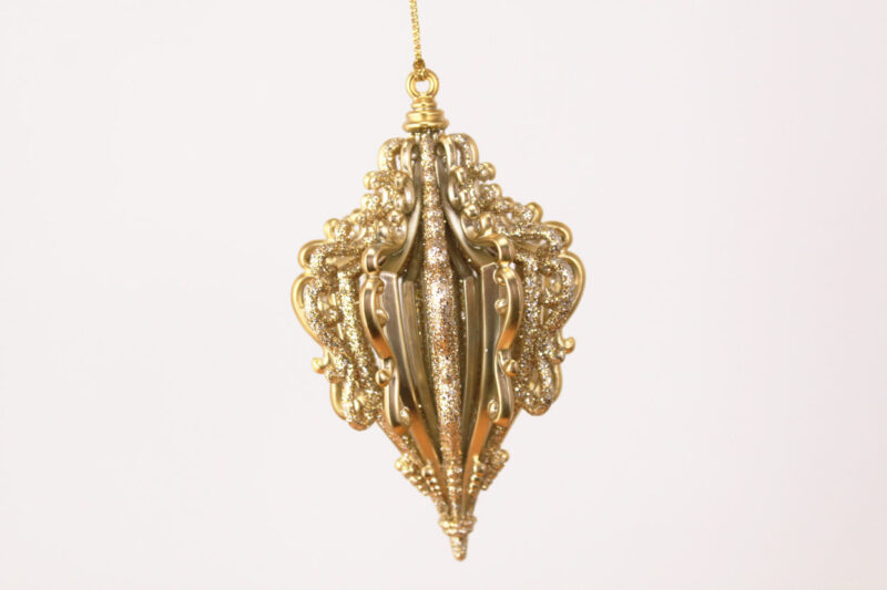 Vintage Striped Finial Ornament