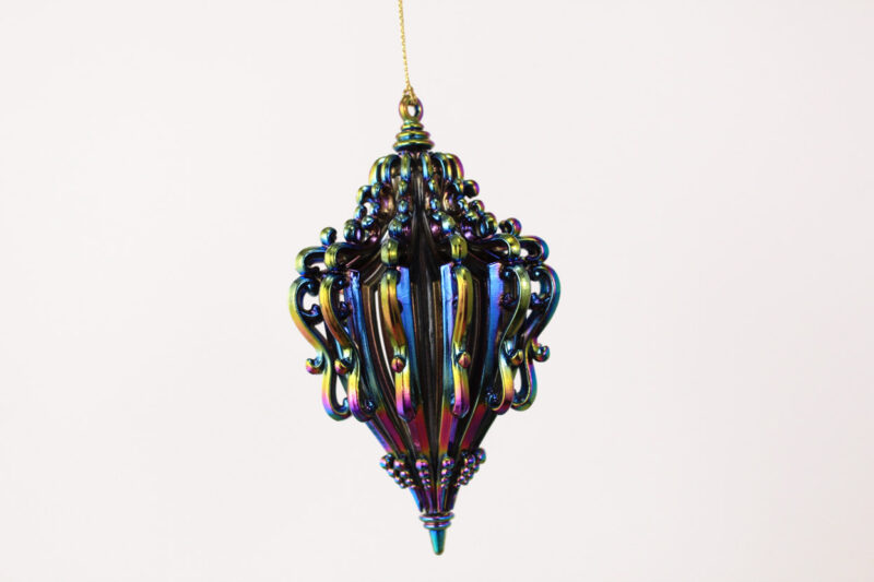 Vintage Striped Finial Ornament
