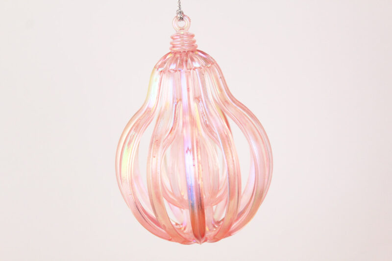 Striped Hollow Teardrop Ornament