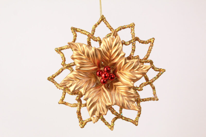 Poinsettia Ornament
