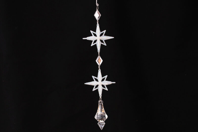 Hanging Beaded Starburst Pendant Ornament