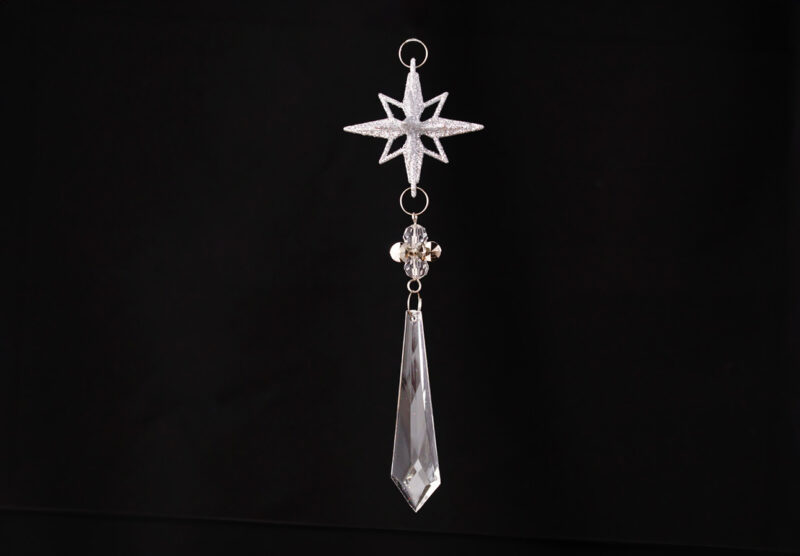 Hanging Beaded Starburst Pendant Ornament