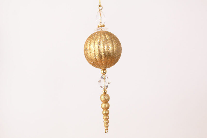Ball And Beaded Finial Ornament