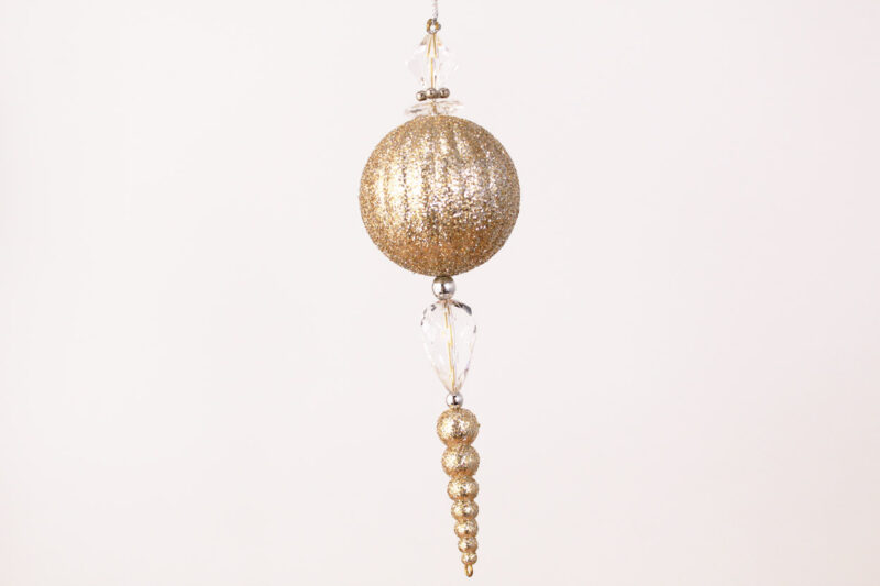 Ball And Beaded Finial Ornament