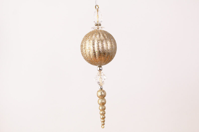 Ball And Beaded Finial Ornament