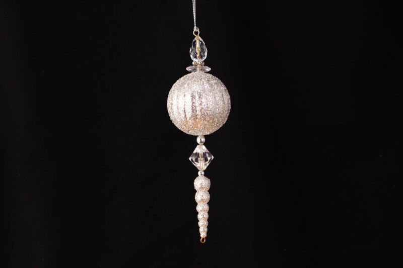 Ball And Beaded Finial Ornament