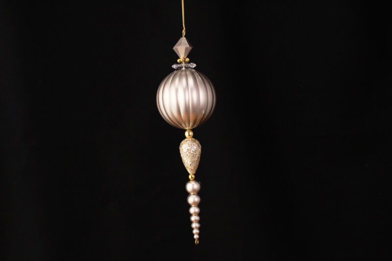 Ball And Beaded Finial Ornament