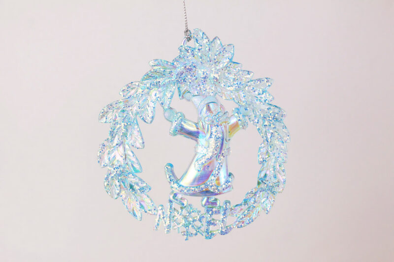 Santa in Wreath Ornament