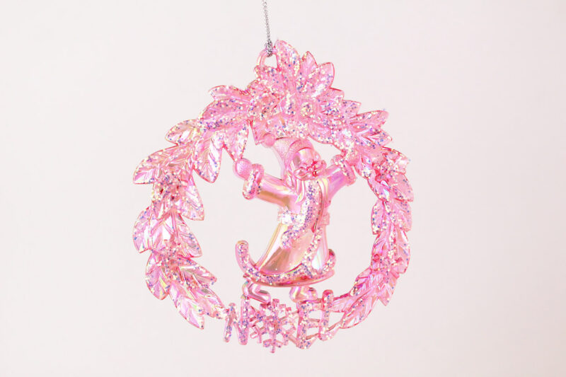 Santa in Wreath Ornament