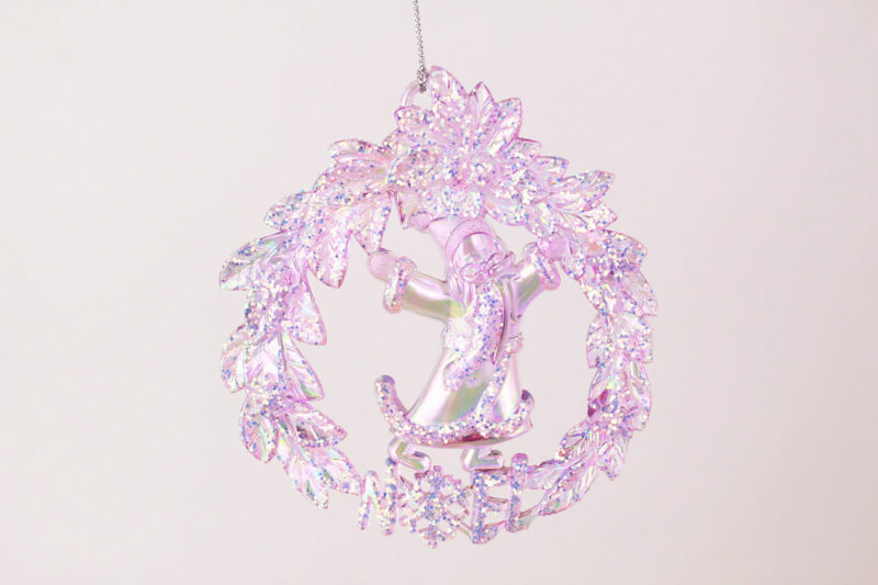 Santa in Wreath Ornament