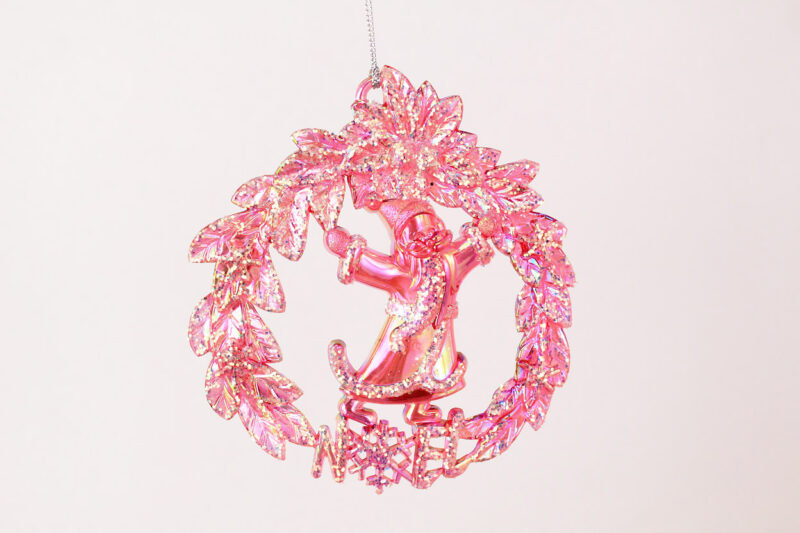 Santa in Wreath Ornament