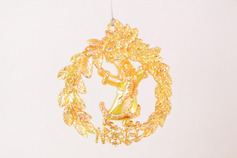 Santa in Wreath Ornament